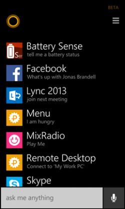 Using Cortana in windows phone